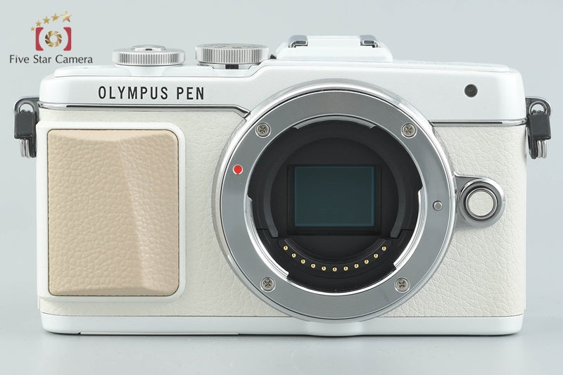 "Count 1,746" Olympus PEN Lite E-PL7 White 16.1 MP EZ 14-42 40-150 Lenses w/ Box