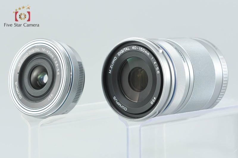 "Count 1,746" Olympus PEN Lite E-PL7 White 16.1 MP EZ 14-42 40-150 Lenses w/ Box