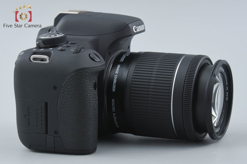 "Count 1,638" Canon EOS Kiss X8i / Rebel T6i / 750D 24.2 MP DSLR EF-S 18-55 Lens