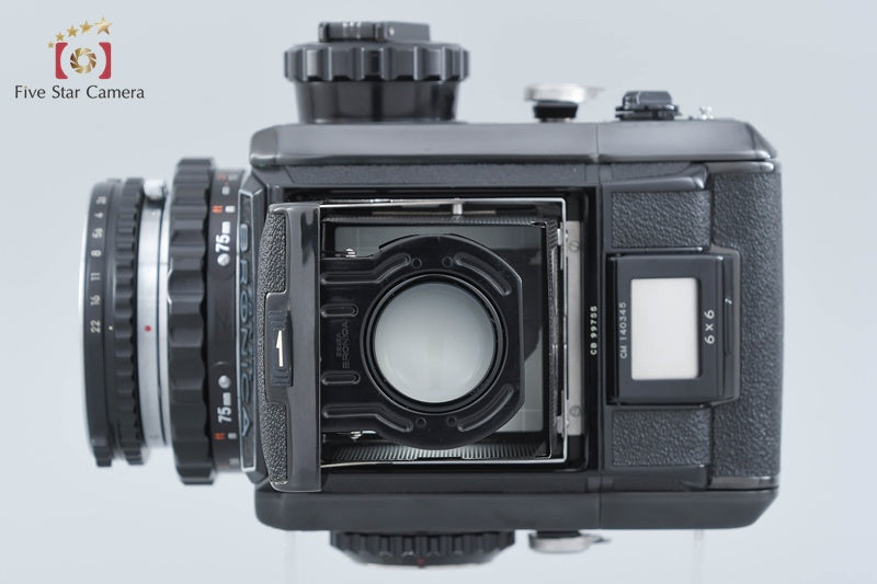 Zenza Bronica S2 Later Model Black + Nikon NIKKOR-P 75mm f/2.8