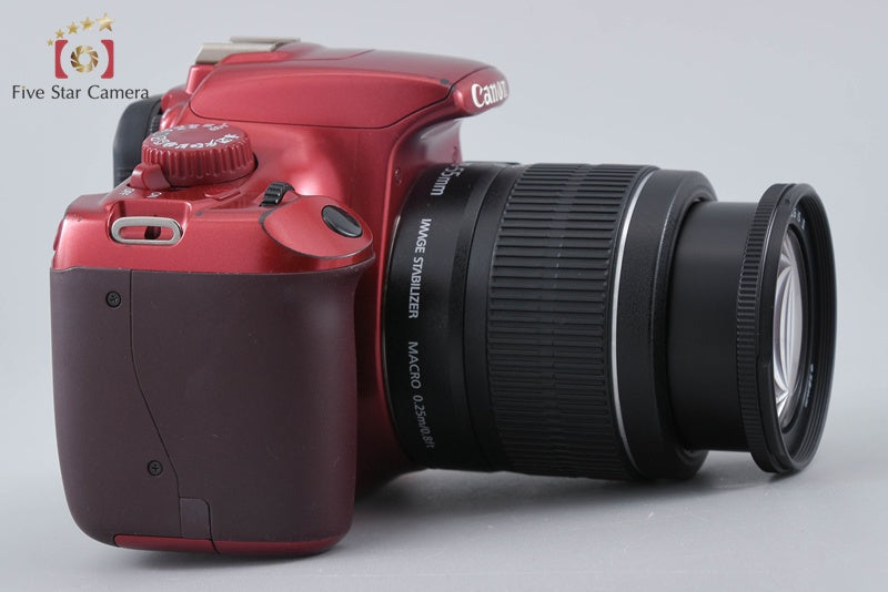 Canon EOS Kiss X50 / Rebel T3 / 1100D Red 12.2 MP 18-55 Lens
