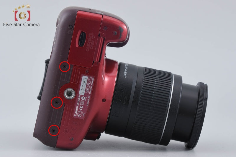 Canon EOS Kiss X50 / Rebel T3 / 1100D Red 12.2 MP 18-55 Lens