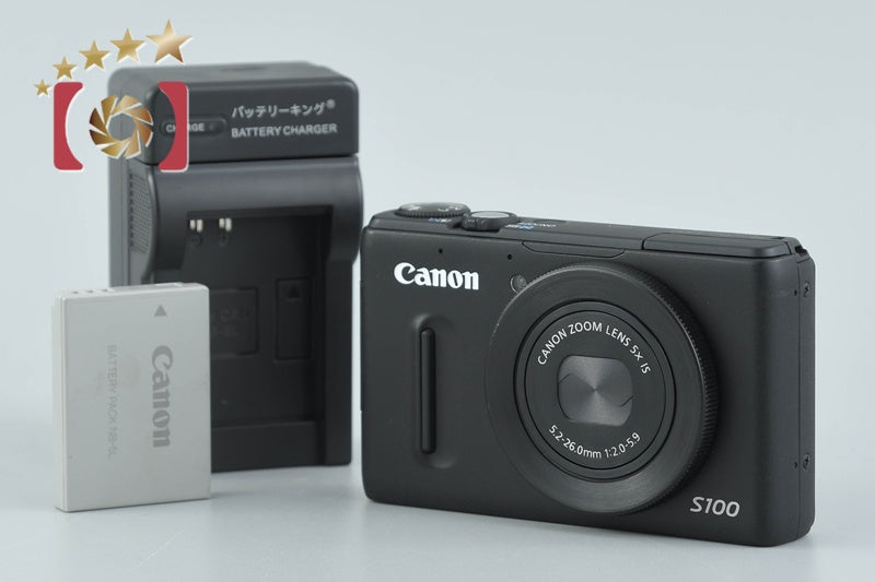 Canon PowerShot S100 Black 12.1 MP Digital Camera