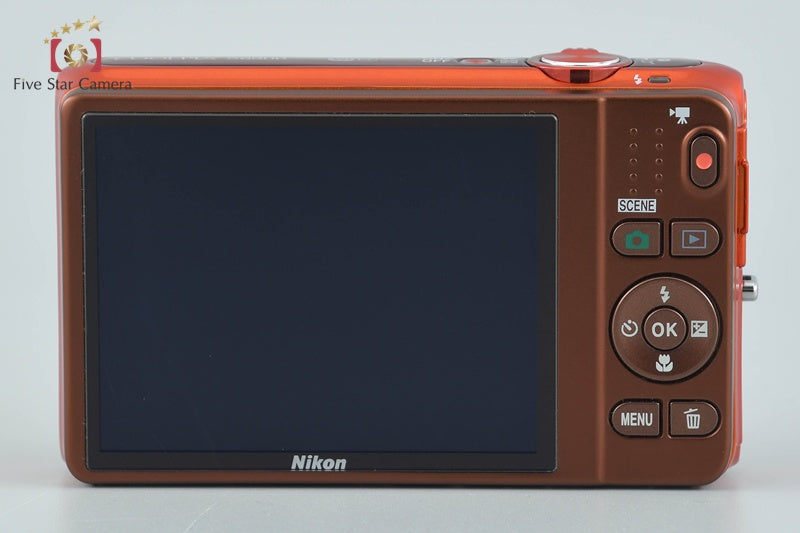 Nikon COOLPIX S6500 Mandarin Orange 16.0 MP Digital Camera w/ Box