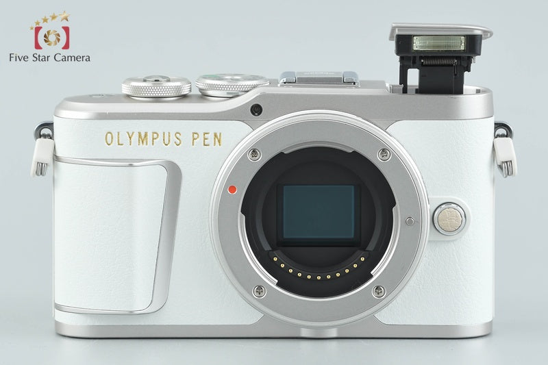 "Count 1,601" Olympus E-PL9 White 16.1 MP Mirrorless Camera 14-42 40-150 Lenses