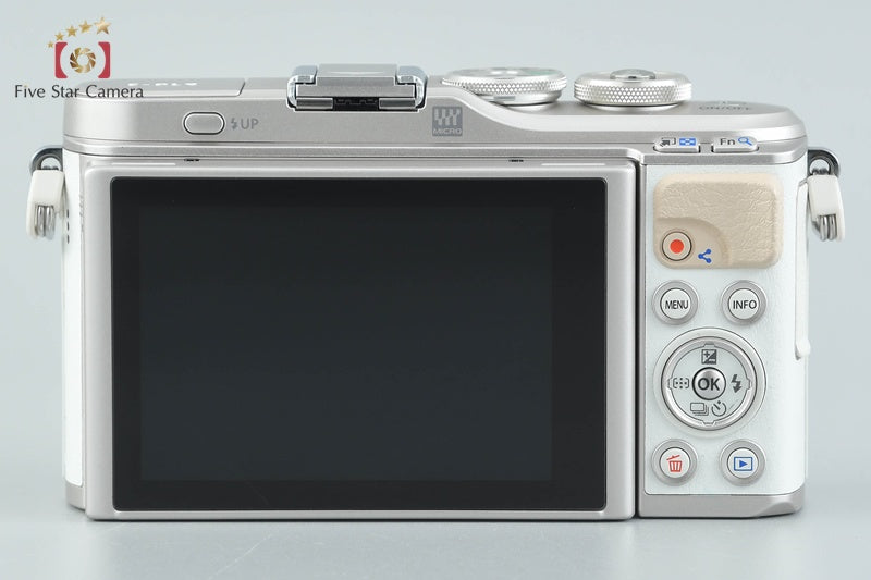 "Count 1,601" Olympus E-PL9 White 16.1 MP Mirrorless Camera 14-42 40-150 Lenses