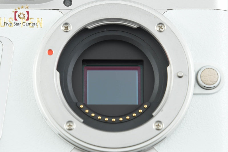 "Count 1,601" Olympus E-PL9 White 16.1 MP Mirrorless Camera 14-42 40-150 Lenses