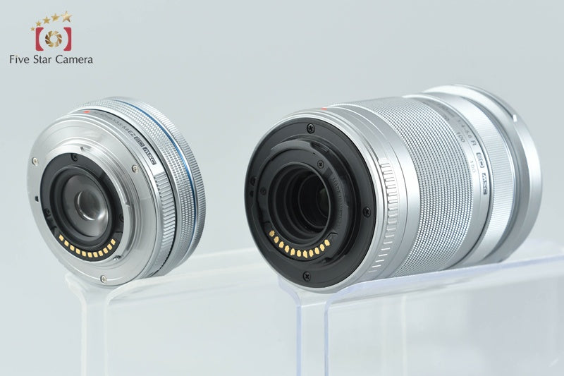 "Count 1,601" Olympus E-PL9 White 16.1 MP Mirrorless Camera 14-42 40-150 Lenses