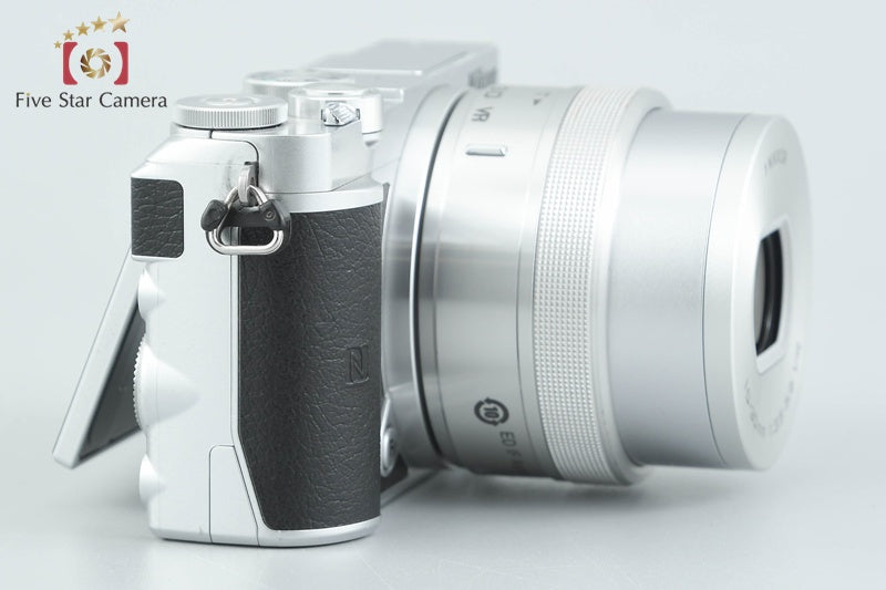 Nikon 1 J5 Silver 20.8 MP Digital Camera 10-30 VR Lens