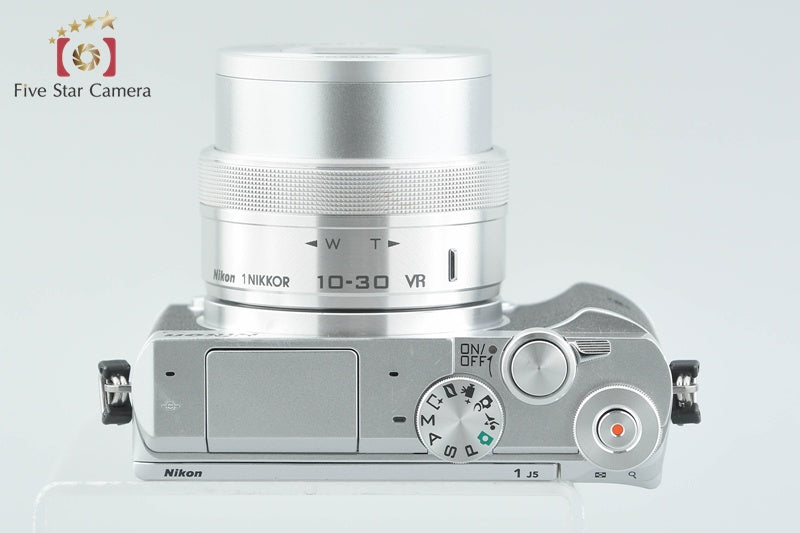 Nikon 1 J5 Silver 20.8 MP Digital Camera 10-30 VR Lens