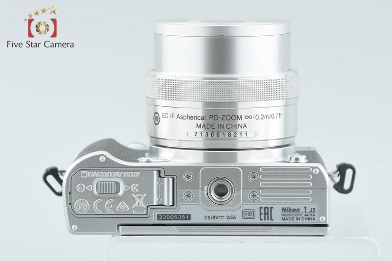 Nikon 1 J5 Silver 20.8 MP Digital Camera 10-30 VR Lens