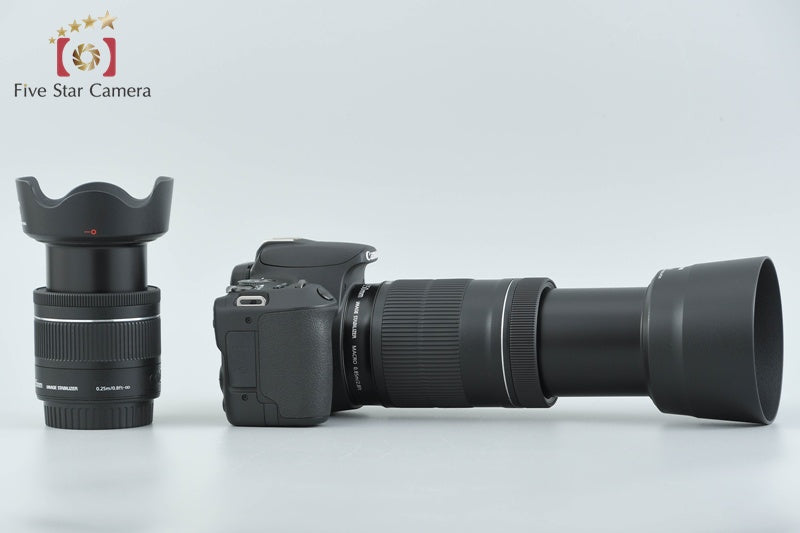 "Count 961" Canon EOS Kiss X9 / Rebel SL2 / 200D Black 24.2 MP 18-55 55-250 Lens