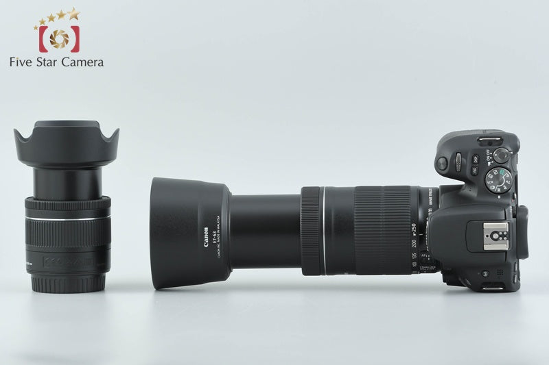 "Count 961" Canon EOS Kiss X9 / Rebel SL2 / 200D Black 24.2 MP 18-55 55-250 Lens
