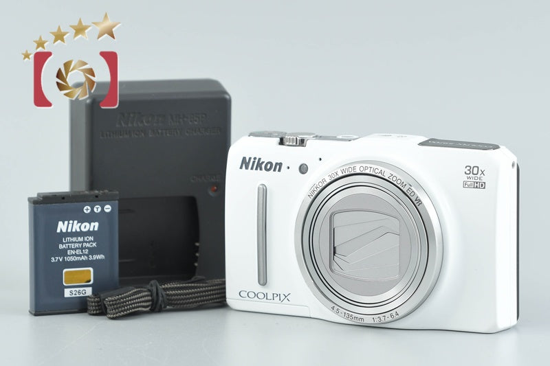 Nikon COOLPIX S9700 Elegant White 16.5 MP Digital Camera