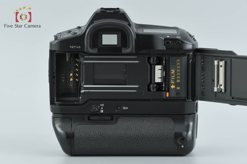 Canon EOS-1N 35mm SLR Film Camera Body + Power Drive Booster E1