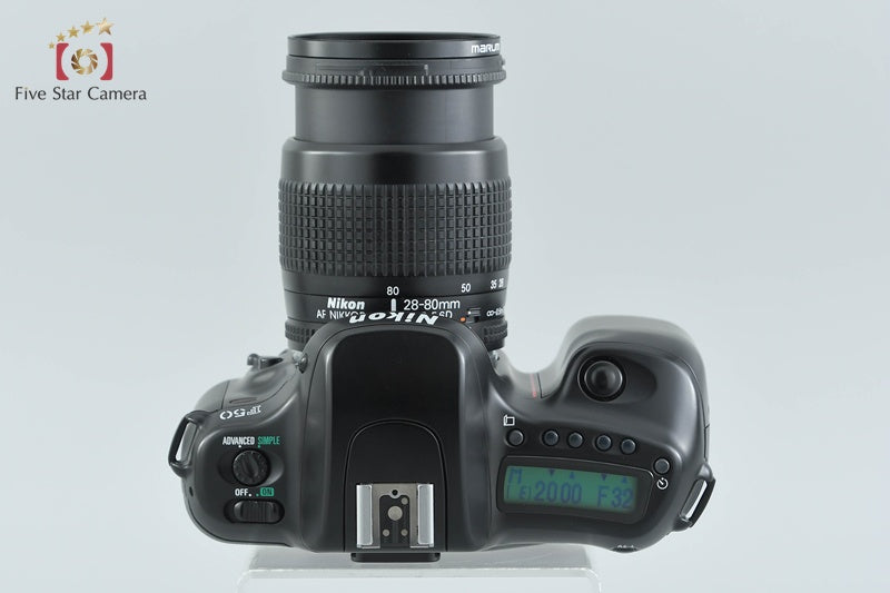 Nikon F50 Black 35mm SLR Film Camera + AF NIKKOR 28-80mm f/3.5-5.6 D