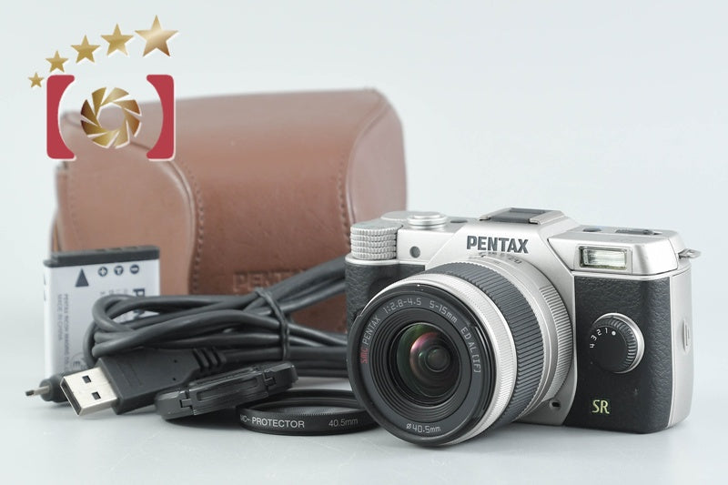 PENTAX Q7 Silver 12.4 MP Digital Camera 5-15 Lens