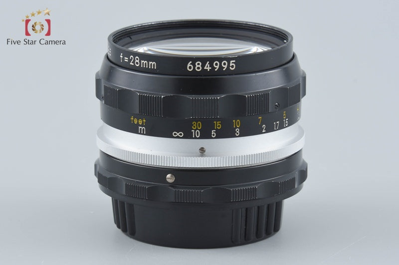 Nikon NIKKOR-H Auto 28mm f/3.5 Non Ai Lens