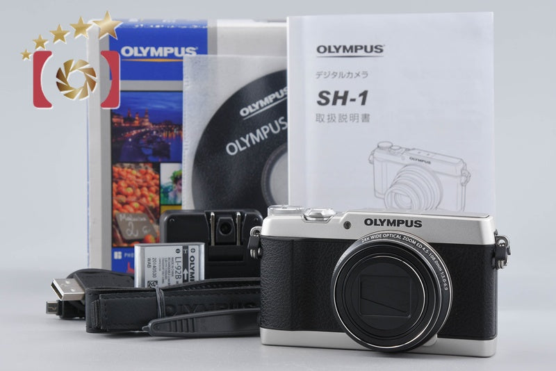 Olympus Stylus SH-1 Silver 16.0 MP Digital Camera w/ Box