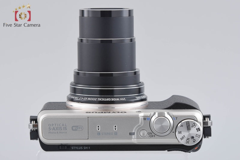 Olympus Stylus SH-1 Silver 16.0 MP Digital Camera w/ Box