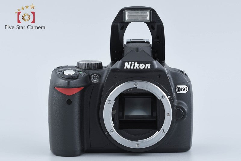 "Shutter count 2,901" Nikon D60 10.2 MP DSLR Camera 18-55 55-200 Lenses