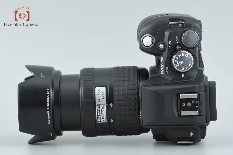 "Shutter count 3,173" Olympus E-500 Black 8.0 MP DSLR 14-45 Lens