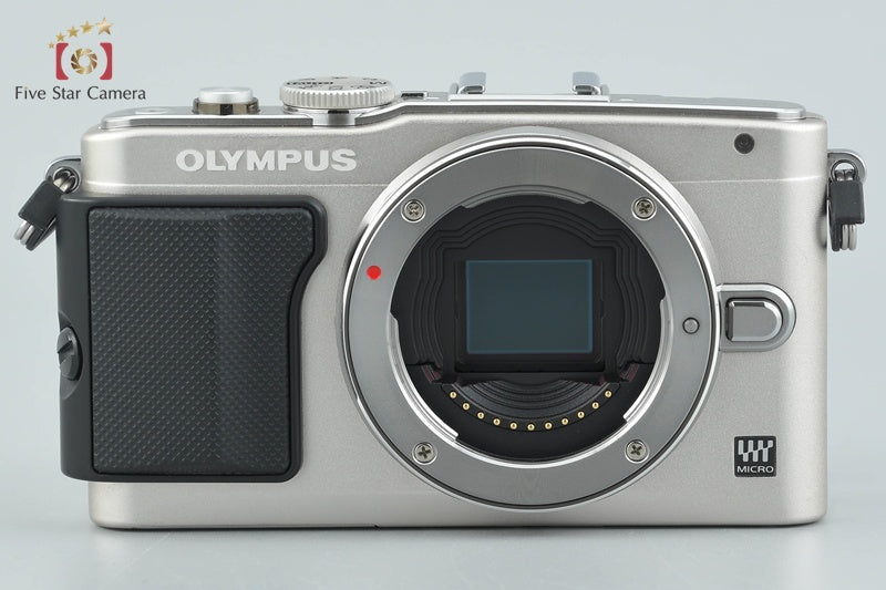 "Shutter count 5,104" Olympus PEN Lite E-PL6 Silver 16.1 MP 14-42 EZ Lens