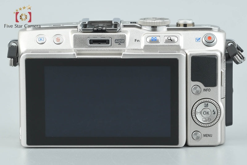 "Shutter count 5,104" Olympus PEN Lite E-PL6 Silver 16.1 MP 14-42 EZ Lens