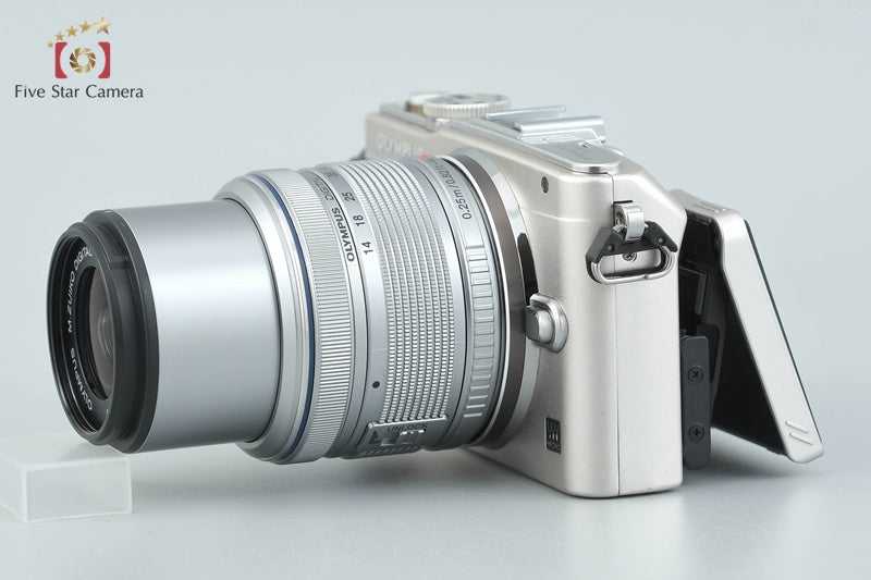 "Shutter count 5,104" Olympus PEN Lite E-PL6 Silver 16.1 MP 14-42 EZ Lens