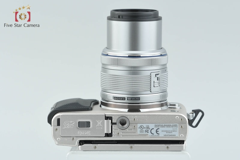 "Shutter count 5,104" Olympus PEN Lite E-PL6 Silver 16.1 MP 14-42 EZ Lens