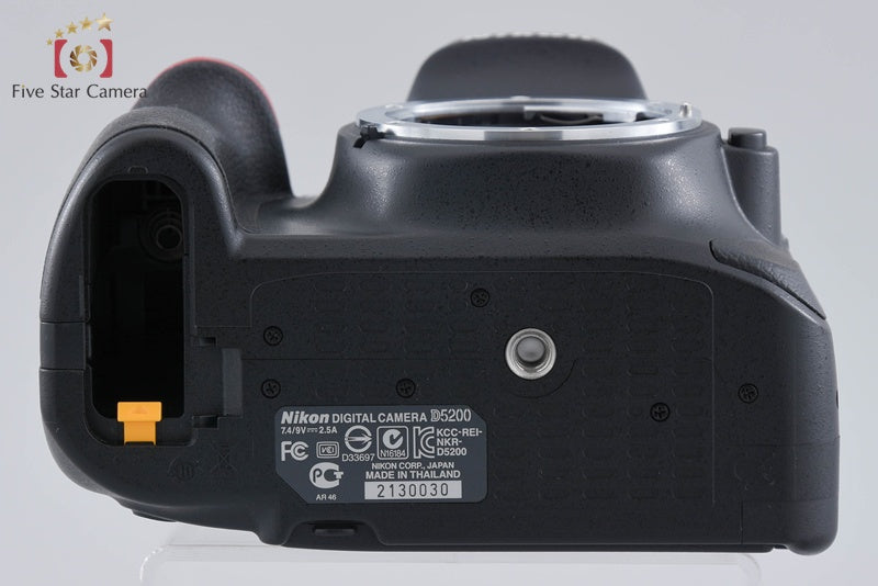 Nikon D5200 Black 24.1 MP Digital SLR Camera 18-55 55-200 Lenses