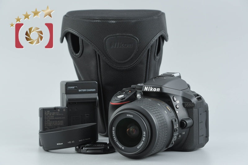 "Count 1,866" Nikon D5300 24.2 MP DSLR + AF-S DX NIKKOR 18-55mm f/3.5-5.6 G VR