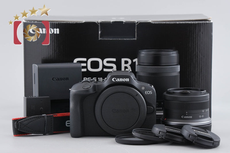 "Shutter count 1,000" Canon EOS R100 24.1 MP 18-45 55-210 Lenses w/ Box