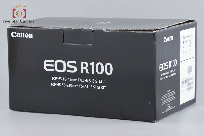 "Shutter count 1,000" Canon EOS R100 24.1 MP 18-45 55-210 Lenses w/ Box