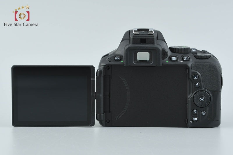 "Count 4,928" Nikon D5500 Black 24.2 MP Digital SLR Camera 18-55 VR II Lens