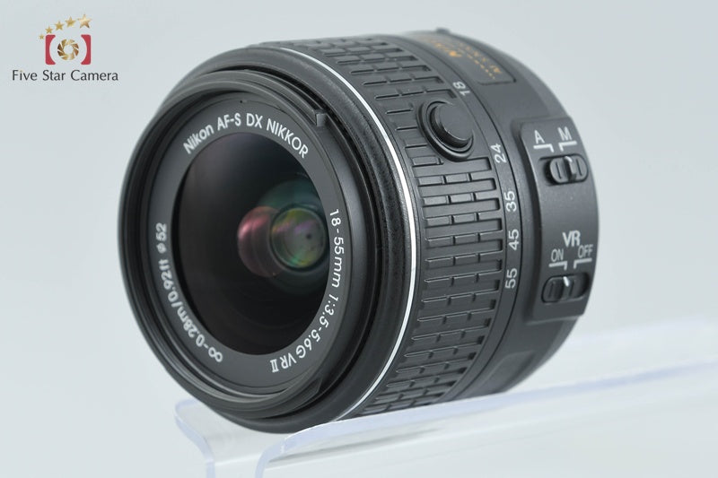 "Count 4,928" Nikon D5500 Black 24.2 MP Digital SLR Camera 18-55 VR II Lens