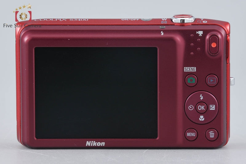Nikon COOLPIX S3400 Red 20.1 MP Digital Camera