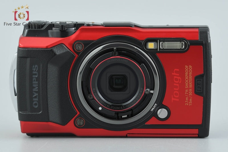 "Count 1,383" Olympus Tough TG-6 Red 12.0 MP 15m Waterproof Digital Camera