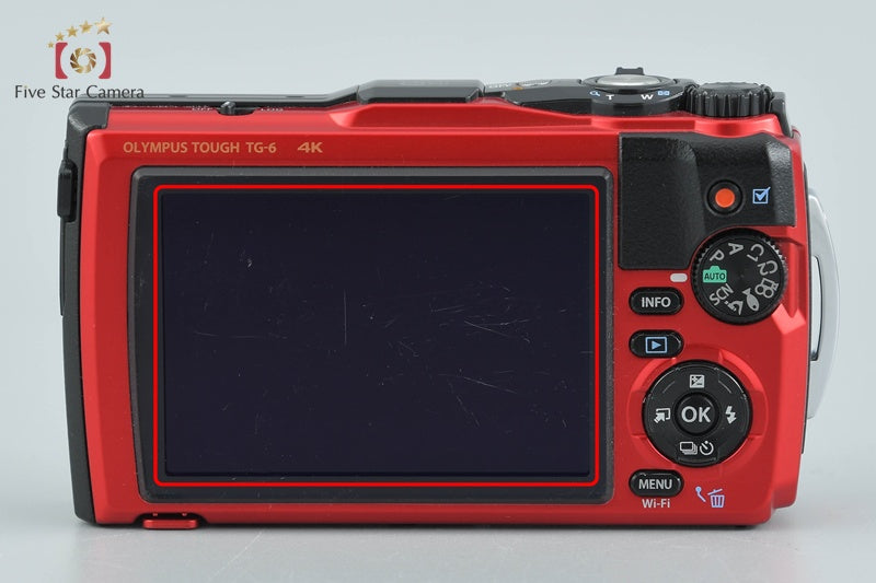 "Count 1,383" Olympus Tough TG-6 Red 12.0 MP 15m Waterproof Digital Camera