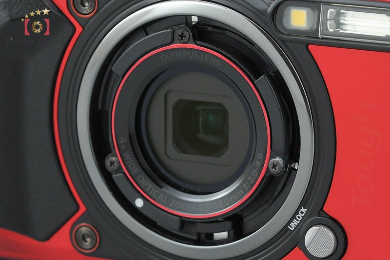 "Count 1,383" Olympus Tough TG-6 Red 12.0 MP 15m Waterproof Digital Camera
