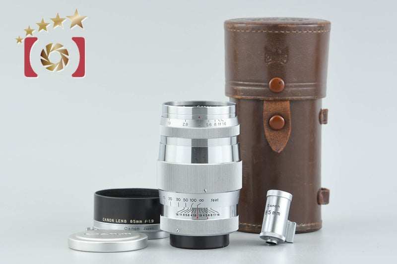 Canon 85mm f/1.9 L39 LTM Leica Thread Mount Lens w/ 85mm Viewfinder
