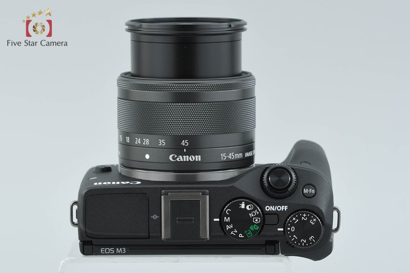Canon EOS M3 Black 24.2 MP Digital Camera 15-45 Lens w/ Box