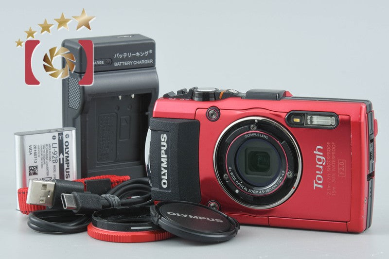 Olympus STYLUS TG-4 Tough Red 16.0 MP Digital Camera
