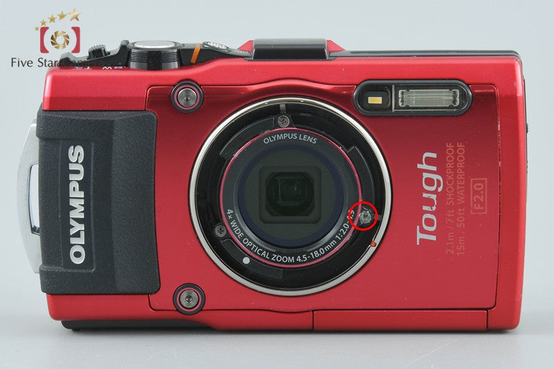 Olympus STYLUS TG-4 Tough Red 16.0 MP Digital Camera