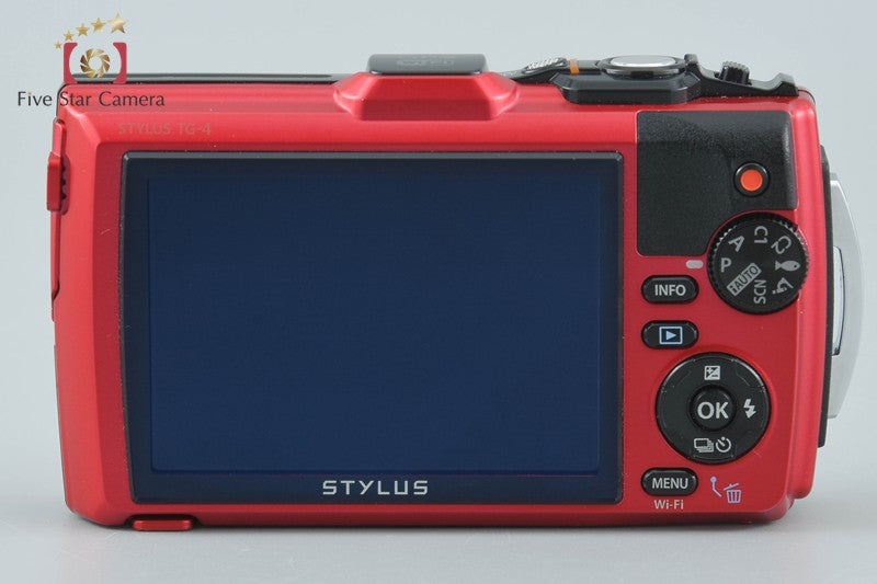 Olympus STYLUS TG-4 Tough Red 16.0 MP Digital Camera