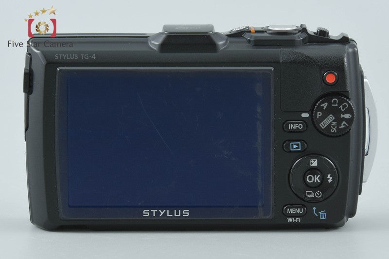 "Shutter count 2,814" Olympus STYLUS TG-4 Tough Black 16.0 MP Digital Camera