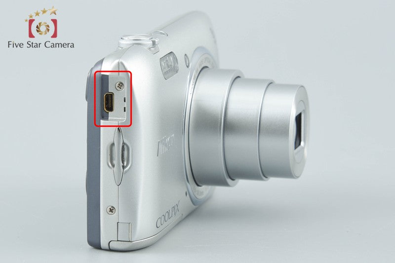 Nikon COOLPIX S3600 Crystal Silver 20.0 MP Digital Camera