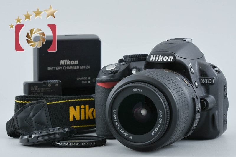 Nikon D3100 Black 14.2 MP Digital SLR Camera 18-55 VR Lens
