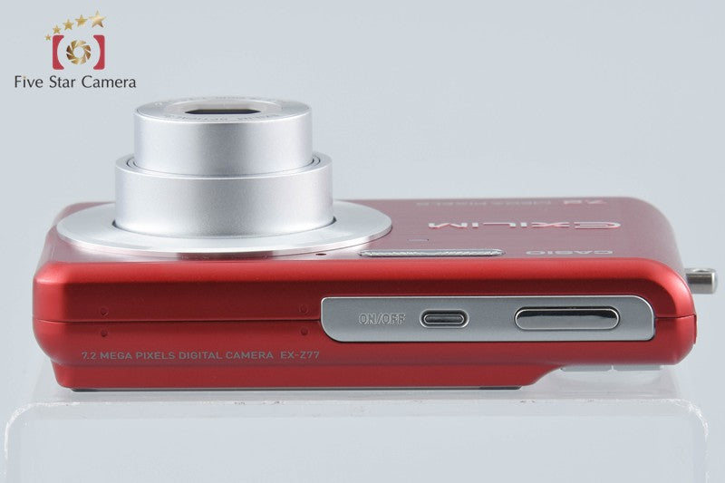 CASIO EXILIM EX-Z77 Red 7.2 MP Digital Camera