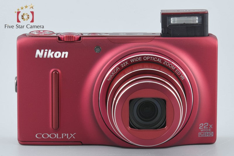 Nikon COOLPIX S9500 Velvet Red 18.1 MP Digital Camera